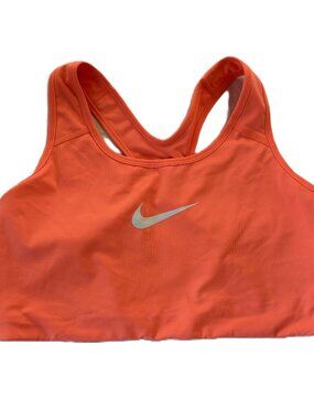 Nike Dri-Fit T-Back Sports Bra, Orange, Size 1X